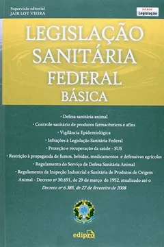 Livro Legislação Sanitária Federal Básica - Resumo, Resenha, PDF, etc.