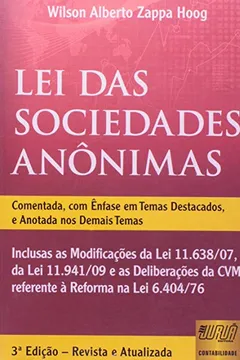 Livro Lei das Sociedades Anônimas - Resumo, Resenha, PDF, etc.