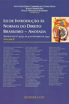 Livro Lei de Introdução às Normas do Direito Brasileiro. Anotada - Volume II - Resumo, Resenha, PDF, etc.