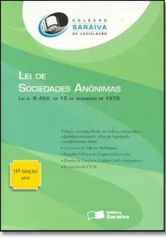 Livro Lei de Sociedades Anônimas - Resumo, Resenha, PDF, etc.