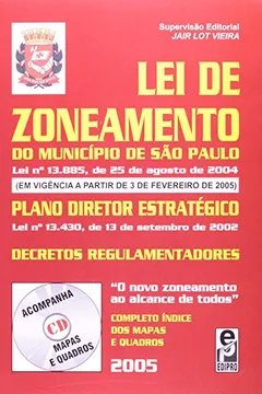 Livro Lei De Zoneamento Do Município De São Paulo - Resumo, Resenha, PDF, etc.