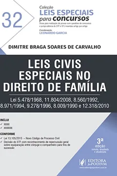 Livro Leis Civis Especiais no Direito de Família - Resumo, Resenha, PDF, etc.
