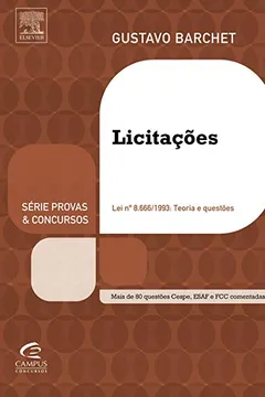 Livro Licitações - Série Provas e Concursos - Resumo, Resenha, PDF, etc.