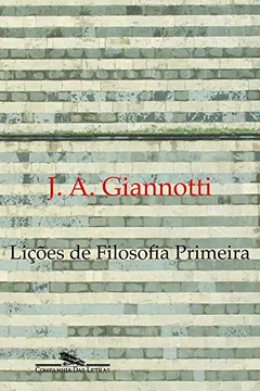 Capa do livro Lições de Filosofia Primeira