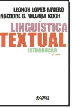 Capa do livro Linguística Textual. Introdução