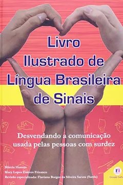 Capa do livro Livro Ilustrado de Língua Brasileira de Sinais - Volume 3. Capa Vermelha