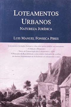 Capa do livro Loteamentos Urbanos Natureza Jurídica