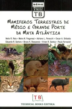 Capa do livro Mamíferos Terrestres de Médio e Grande Porte da Mata Atlântica