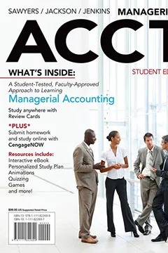 Livro Managerial Acct2 (with Cengagenow with eBook Printed Access Card) - Resumo, Resenha, PDF, etc.