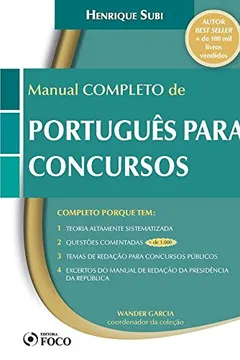Livro Manual Completo de Português Para Concursos - Resumo, Resenha, PDF, etc.
