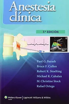 Capa do livro Manual de Anestesia Clinica