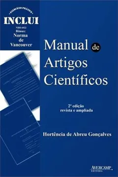 Capa do livro Manual de Artigos Científicos