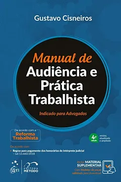 Livro Manual de Audiência e Prática Trabalhista - Indicado para Advogados - Resumo, Resenha, PDF, etc.