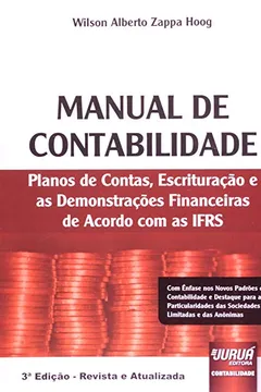 Livro Manual De Contabilidade - Plano De Contas, Escrituracao E As Demonstra - Resumo, Resenha, PDF, etc.
