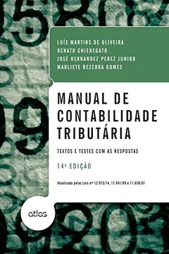 Livro Manual de Contabilidade Tributária - Resumo, Resenha, PDF, etc.