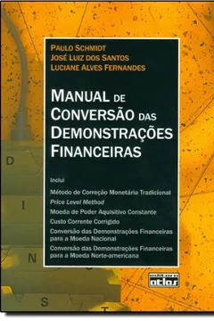 Livro Manual De Conversão Das Demonstrações Financeiras - Resumo, Resenha, PDF, etc.