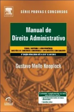 Livro Manual De Direito Administrativo - Série Provas E Concursos - Resumo, Resenha, PDF, etc.