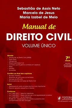 Livro Manual de Direito Civil: Volume único - Resumo, Resenha, PDF, etc.