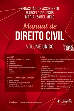 Livro Manual de direito civil: Volume único - Resumo, Resenha, PDF, etc.