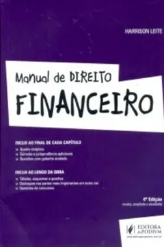 Livro Manual de Direito Financeiro - Resumo, Resenha, PDF, etc.