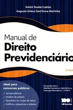 Livro Manual de Direito Previdenciário. Ideal Para Concursos Públicos - Resumo, Resenha, PDF, etc.