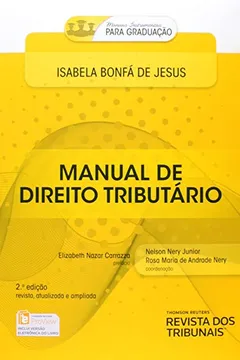 Livro Manual de Direito Tributário - Resumo, Resenha, PDF, etc.