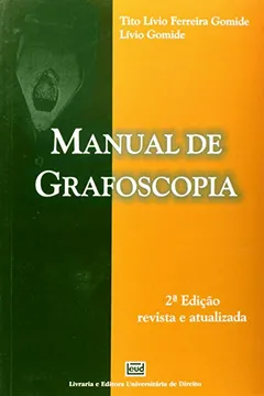 Capa do livro Manual De Grafoscopia