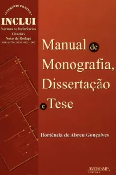 Capa do livro Manual de Monografia, Dissertação e Tese