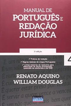 Capa do livro Manual de Português e Redação Jurídica