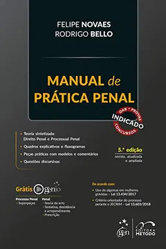 Livro Manual de Prática Penal - Resumo, Resenha, PDF, etc.