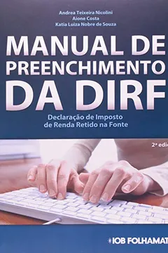 Livro Manual De Preenchimento Da D I R F - Resumo, Resenha, PDF, etc.