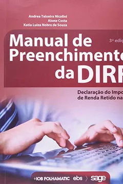 Livro Manual de Preenchimento da DIRF - Resumo, Resenha, PDF, etc.