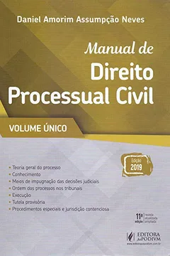 Livro Manual de Processo Civil - Resumo, Resenha, PDF, etc.