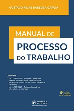 Livro Manual de Processo do Trabalho - Resumo, Resenha, PDF, etc.