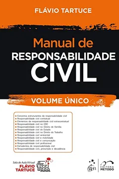 Livro Manual de Responsabilidade Civil - Volume Único: Volume 1ª edição - Volume único - Resumo, Resenha, PDF, etc.