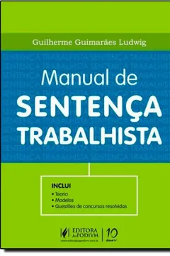 Capa do livro Manual De Sentença Trabalhista