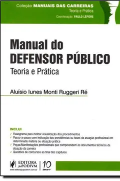 Capa do livro Manual Do Defensor Público - Coleção Manuais Das Carreiras