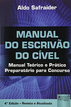 Capa do livro Manual Do Escrivao Do Civel - Manual Teorico E Pratico Preparatorio Pa