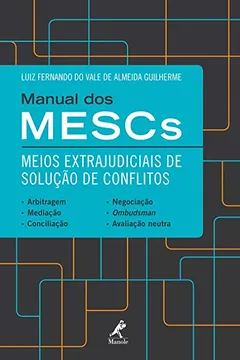 Capa do livro Manual dos MESCS. Meios Extrajudiciais de Soluções