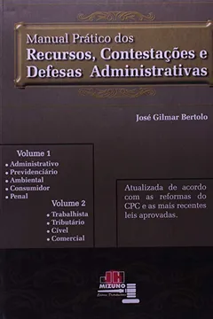 Livro Manual Prático dos Recursos, Contestações e Def. Administrativas - Resumo, Resenha, PDF, etc.
