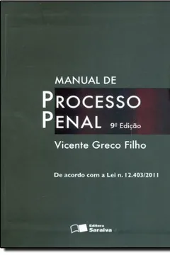 Livro Manul Do Processo Penal - Resumo, Resenha, PDF, etc.