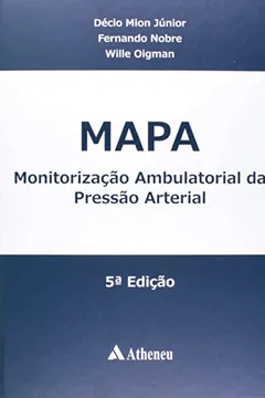 Capa do livro Mapa. Monitorização Ambulatorial da Pressão Arterial