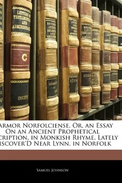 Capa do livro Marmor Norfolciense, Or, an Essay on an Ancient Prophetical Inscription, in Monkish Rhyme, Lately Discover'd Near Lynn, in Norfolk