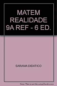 Livro Matemática E Realidade. 9º Ano - Resumo, Resenha, PDF, etc.