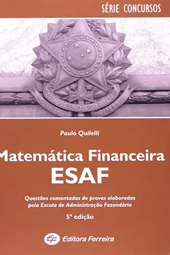 Capa do livro Matematica Financeira ESAF - Série Concursos