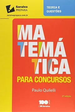 Capa do livro Matemática Para Concursos