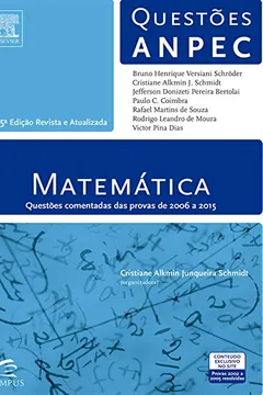 Livro Matemática. Questões ANPEC - Resumo, Resenha, PDF, etc.