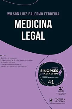 Capa do livro Medicina legal