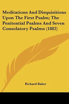Capa do livro Meditations and Disquisitions Upon the First Psalm; The Penitential Psalms and Seven Consolatory Psalms (1882)