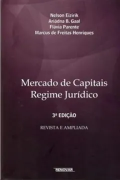 Capa do livro Mercado de Capitais. Regime Jurídico
